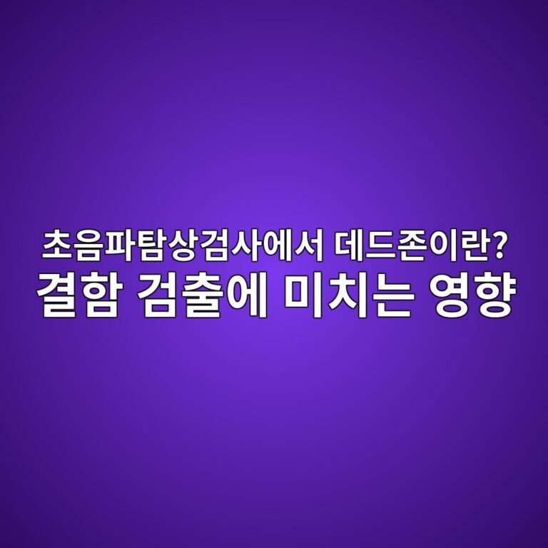 초음파탐상검사에서 데드존이란? 결함 검출에 미치는 영향 4 초음파탐상검사에서 데드존이란? 결함 검출에 미치는 영향 썸네일